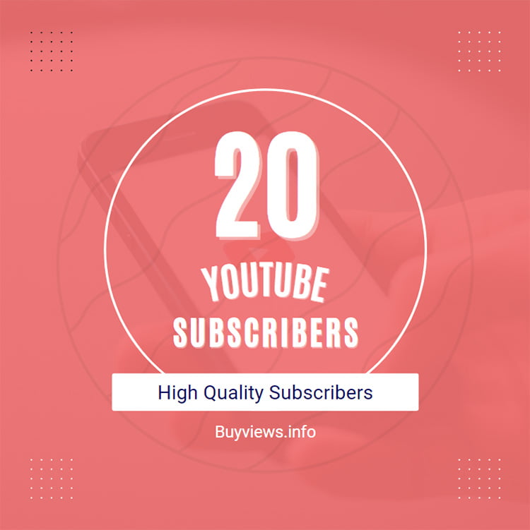 Buy 20 YouTube Subscribers