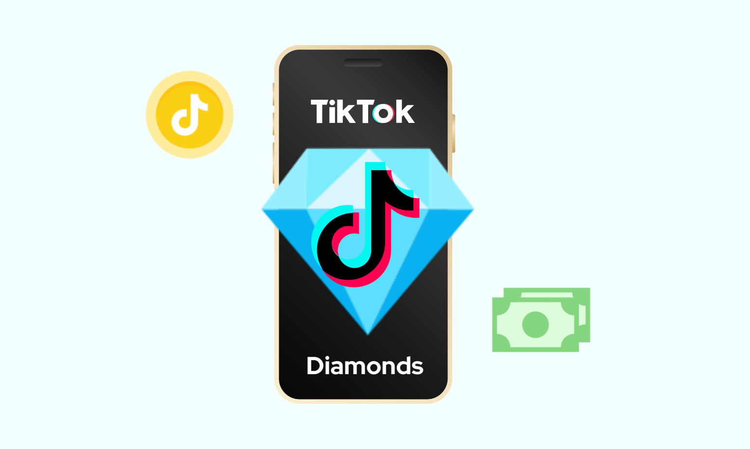 how much are tiktok diamonds worth